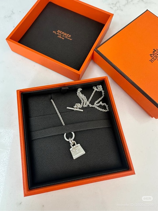 Hermes Jewelry - Hermes Silver Amulettes Birkin pendant